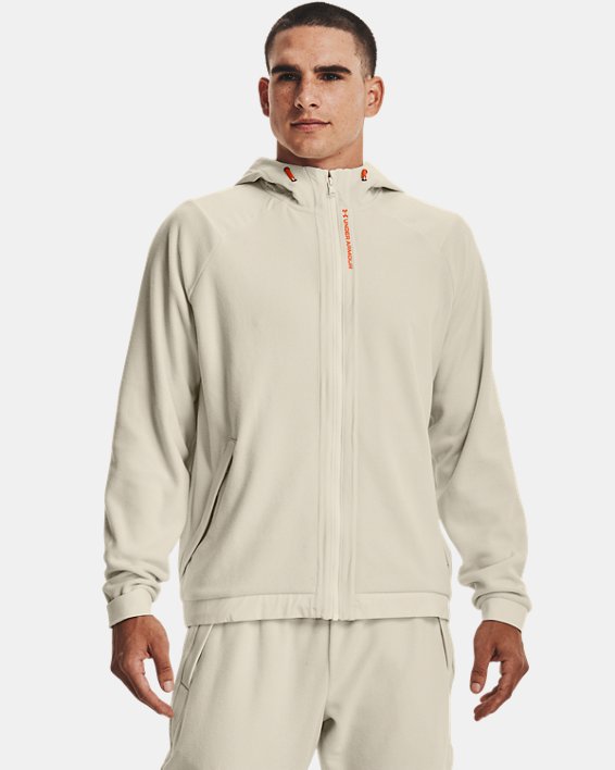 Sweat à capuche entièrement zippé UA RUSH™ Fleece pour homme, Brown, pdpMainDesktop image number 0